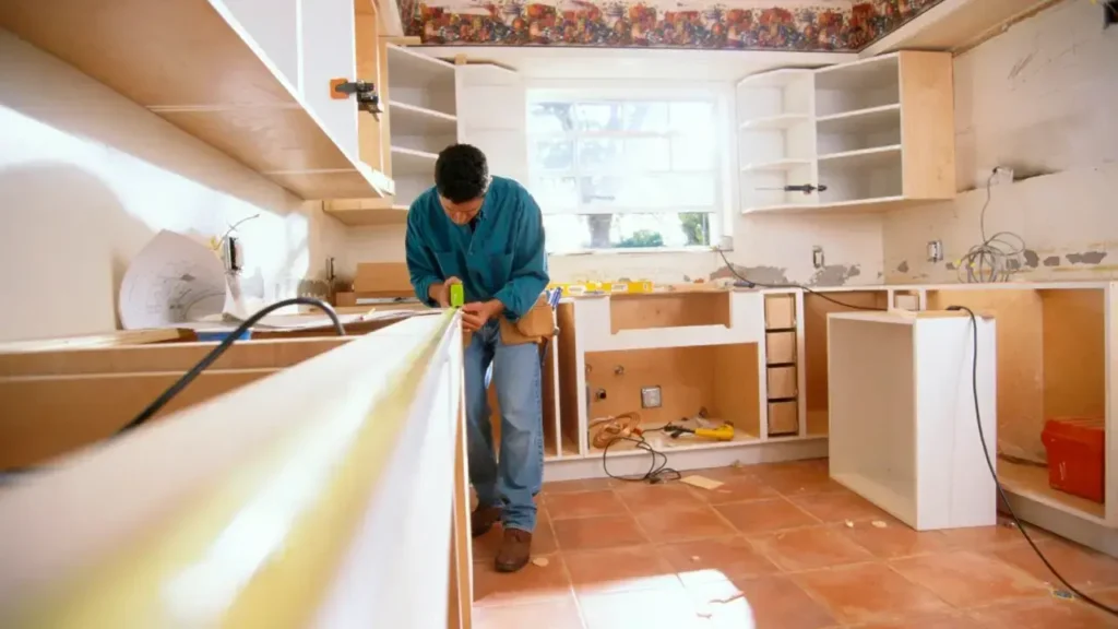 Builders Central Otago, expert in kitchen renovations Central Otago, during a remodeling project